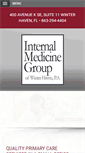 Mobile Screenshot of internalmedicinegroupofwinterhaven.com